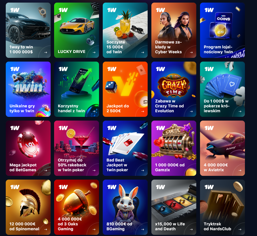 Promocje i oferty 1 Win