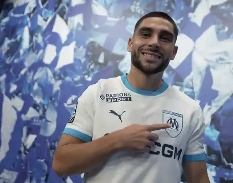 Neal Maupay Olympique de Marseille Neal Maupay Olympique de Marseille