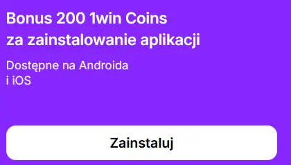 Zainstaluj aplikację 1Win Zainstaluj aplikację 1Win